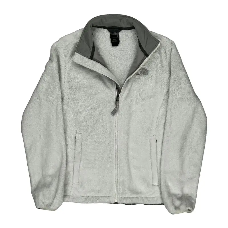 The North Face Fleece Jacket - Medium White Polyester