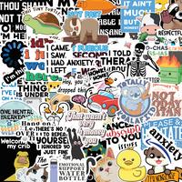 120 PCS of Funny Stickers for Women,  Hilariou Quotes Meme Sticker Pack for Laptop, Work, Water Bottle, Computers, eBook - Vi...