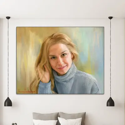 Abstract Woman Custom Paintings from Photo Original Wall Art Female Oil Painting for Living Room Decor | PAINTING FROM PHOTO ...