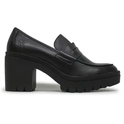 Fly London TOKY803FLY Leather Women's Comfort Shoes - Black Black - Size:US 7-7.5 Women
