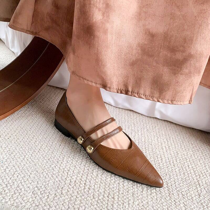 CHIKO Nuria Pointy Toe Block Heels Pumps Shoes