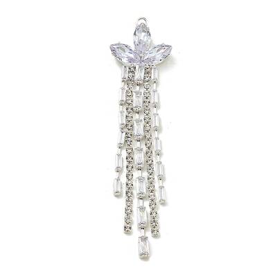 Brass Rhinestone Pendants