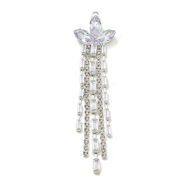 Brass Rhinestone Pendants