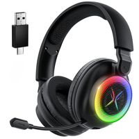 TAGRY TRONICX K12 Gaming Headset - 40mm Drivers - Memory Foam Cushion - Bluetooth 5.3-USB-A/C Dual Interface 2.4G - Wired 3.5...