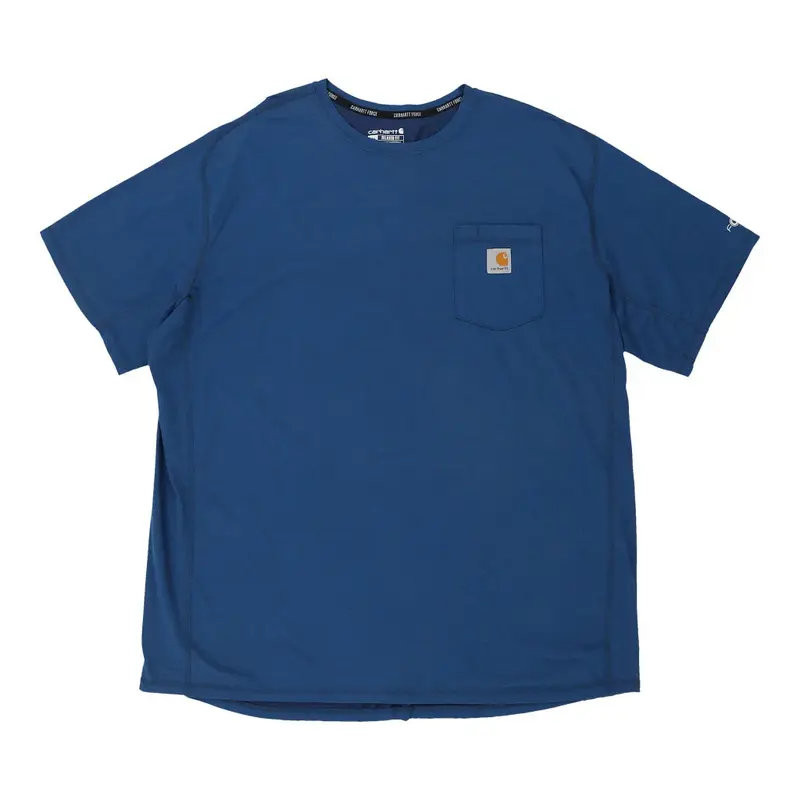 Carhartt T-Shirt - 2XL Blue Cotton