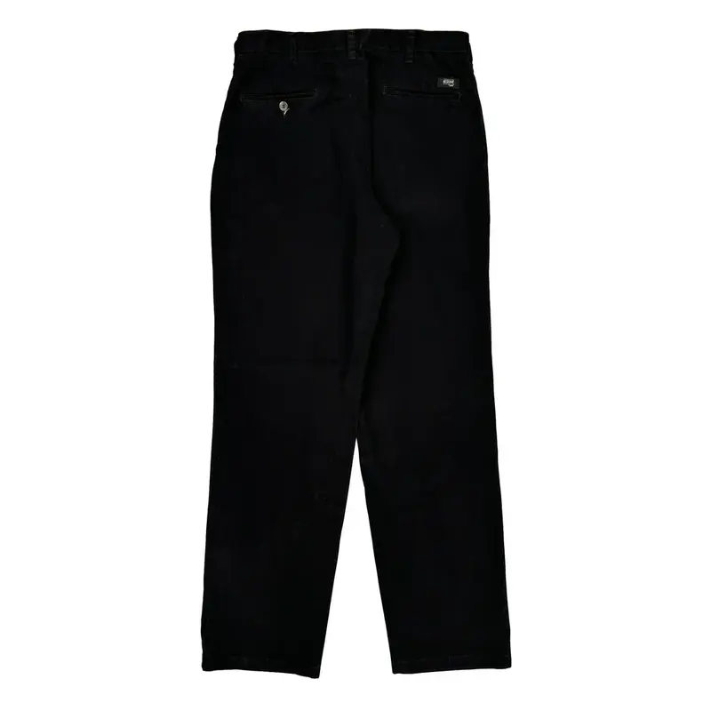 Wrangler Trousers - 32W 30L Black Cotton Blend