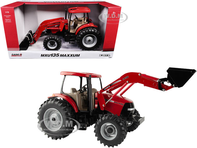Case IH MXU135 Maxxum Tractor with LX156 Loader Red \