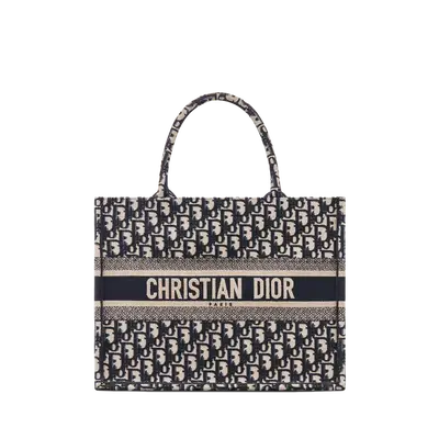 Pre-owned Dior Fabric Tote Bags Medium Tote