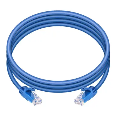 9791 Monoprice Cat6 Ethernet Patch Cable FLEXboot Snagless RJ45 Stranded 550MHz UTP Pure Bare Copper 24AWG 7ft Blue