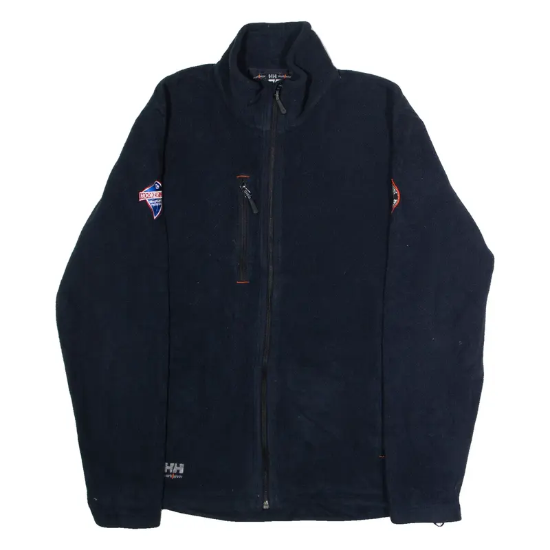 HELLY HANSEN Hooker Creek Construction Materials Mens Fleece Jacket Blue L