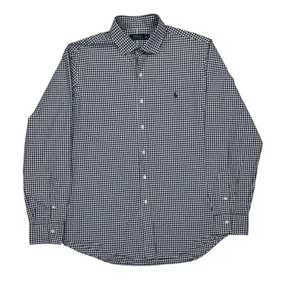 Ralph Lauren Checked Shirt - XL Blue Cotton