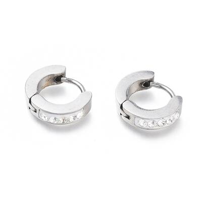 304 Stainless Steel Huggie Hoop Earrings