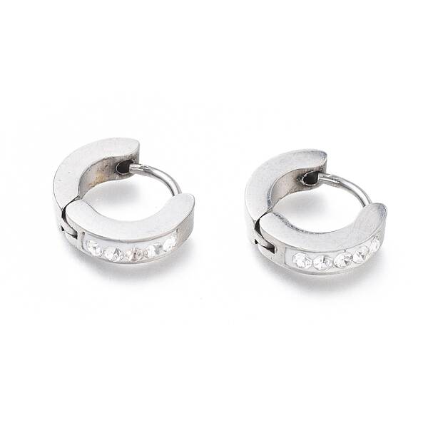 304 Stainless Steel Huggie Hoop Earrings