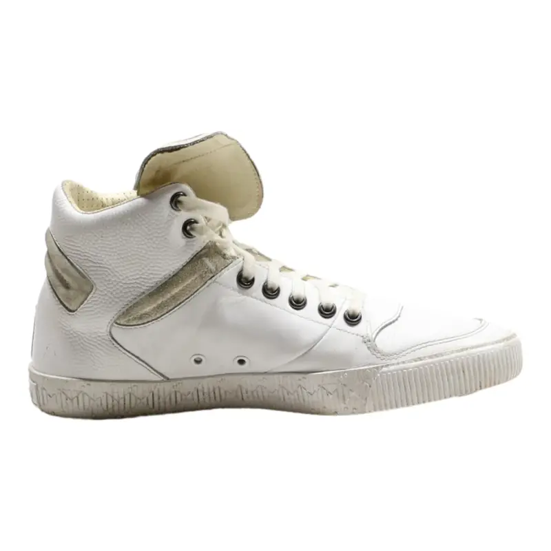 PUMA Alexander Mqueen High Top Trainers White Leather Mens UK 7