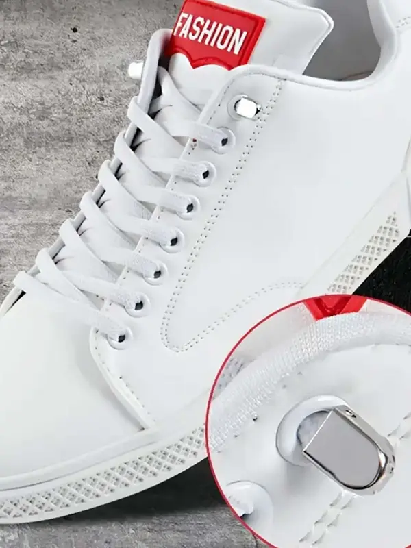 White Adjustable Elastic Shoe Strap for Footwear, Casual No-tie Elastic Shoelaces, Comfortable and Convenient White Shoelaces...