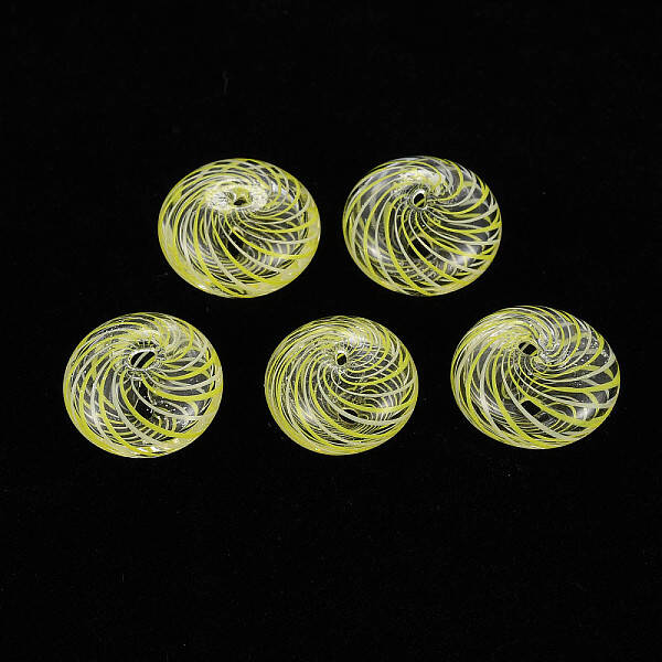 Transparent Handmade Blown Glass Globe Beads