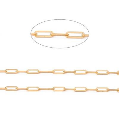 Ion Plating(IP) 304 Stainless Steel Paperclip Chains