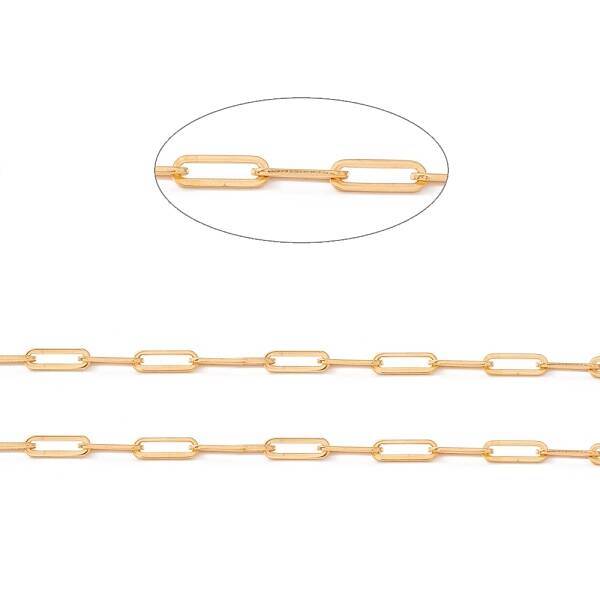 Ion Plating(IP) 304 Stainless Steel Paperclip Chains