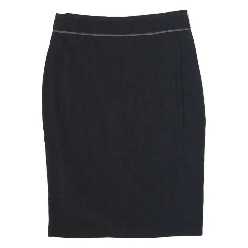 JIGSAW Womens Pencil Skirt Grey Knee Length Wool UK 10