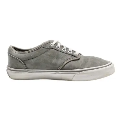 VANS Low Top Trainers Grey Leather Womens UK 4.5