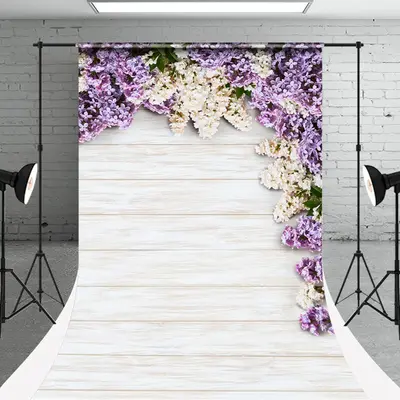 Tracery Wooden Wall White Photography Sweep Backdrop - Aperturee