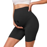 Maternity Shapewear for Under Dresses Over Belly Pregnancy Underwear Mid-Thigh High Waist Shorts Panties for Baby Shower