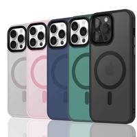 Magnetic Case for iPhone 16 15 14 13 Plus 12 11 Pro Max compatible with MagSafe, Shockproof Phone Cover Frost, Slim Fit Acces...