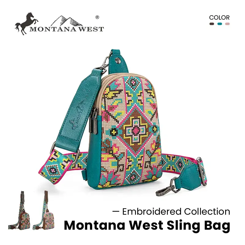 Montana West [Live] Embroidered Sling Bag