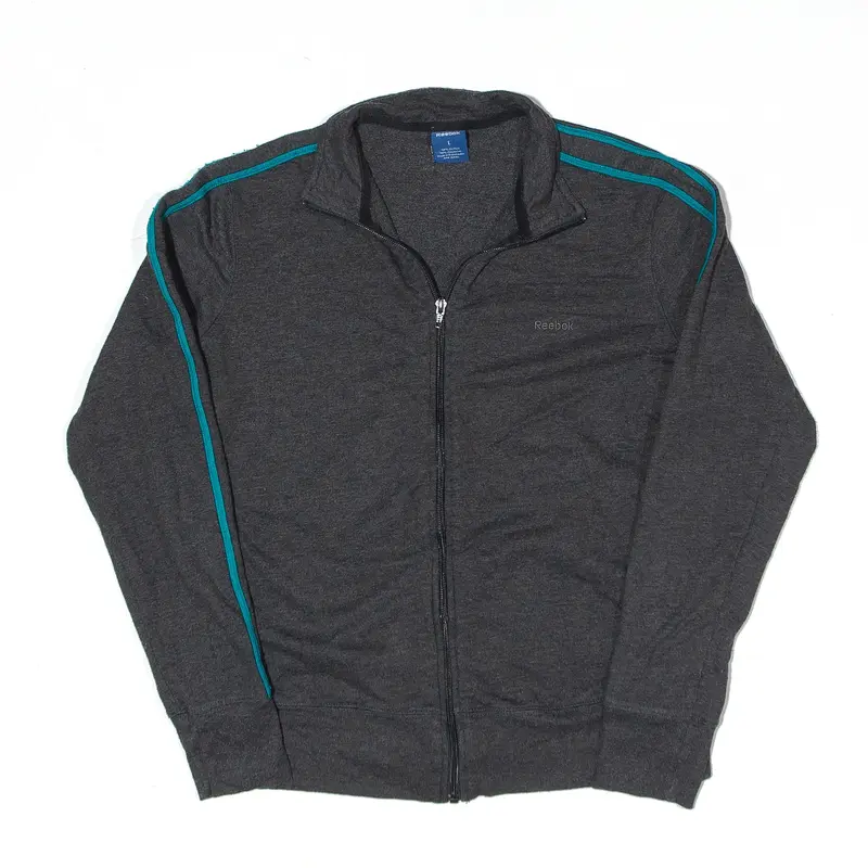 REEBOK Jacket Grey Track Mens L