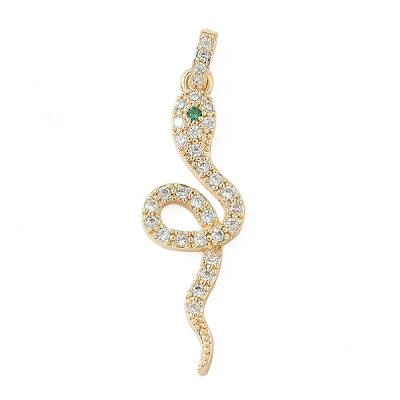 Brass Micro Pave Cubic Zirconia Pendants