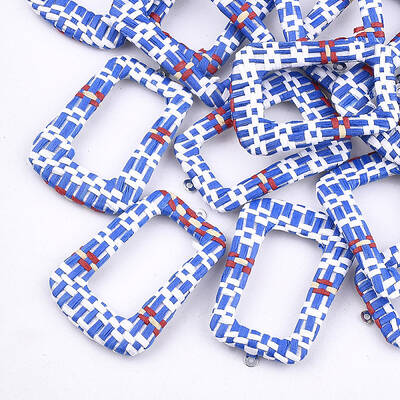 Handmade Raffia Woven Pendants