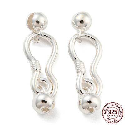 925 Sterling Silver S-Hook Clasps
