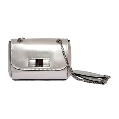 Guess, XBODY PATTINA, Fabric Shoulder Bag, Silver, Mini, Women's