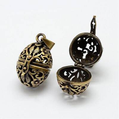 Brass Hollow Cage Pendants