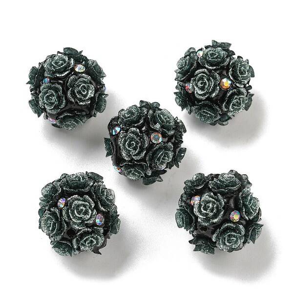 Acrylic Handmade Polymer Clay Rhinestone Beads