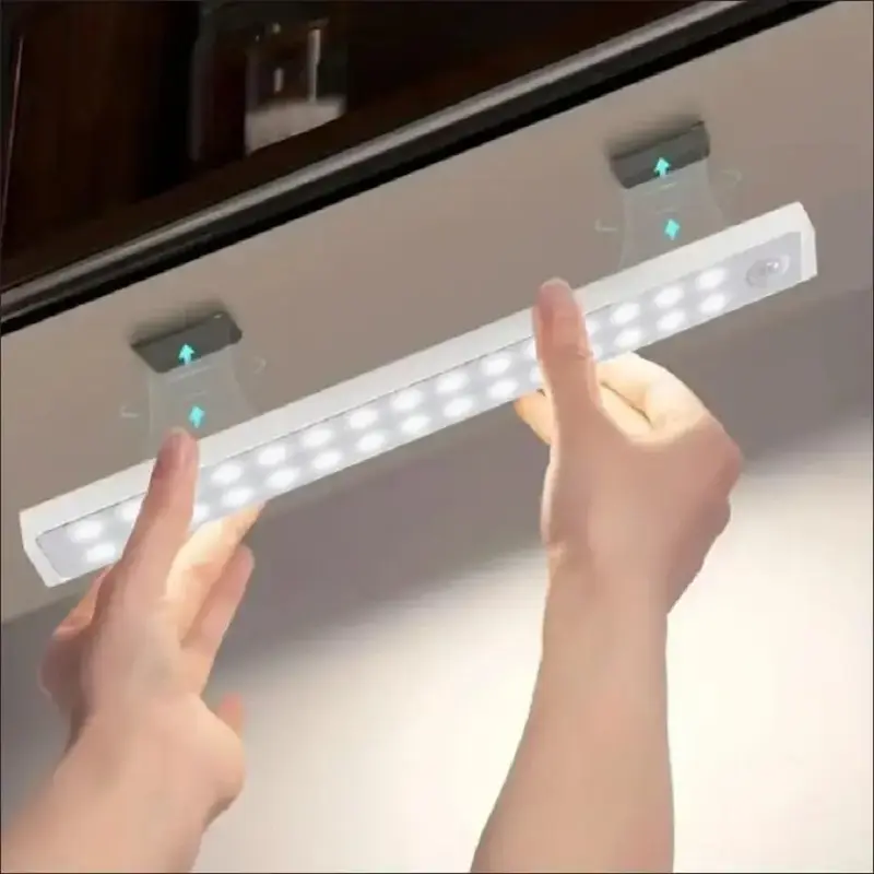 Under Cabinet Light, 1 Count Wireless Motion-Sensor LED Light Bar, Rechargeable Magnetic Night Light for Closet, Stairway, Ki...