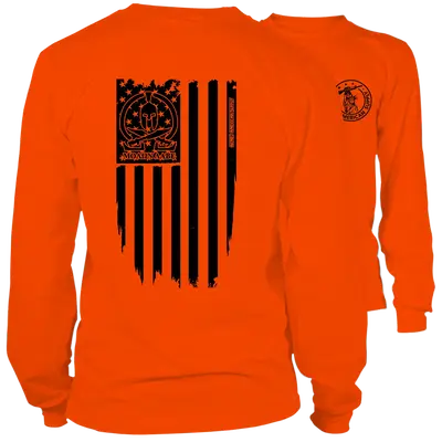 Molon Labe Ghost Flag - Long Sleeve Hi-Vis T-Shirt