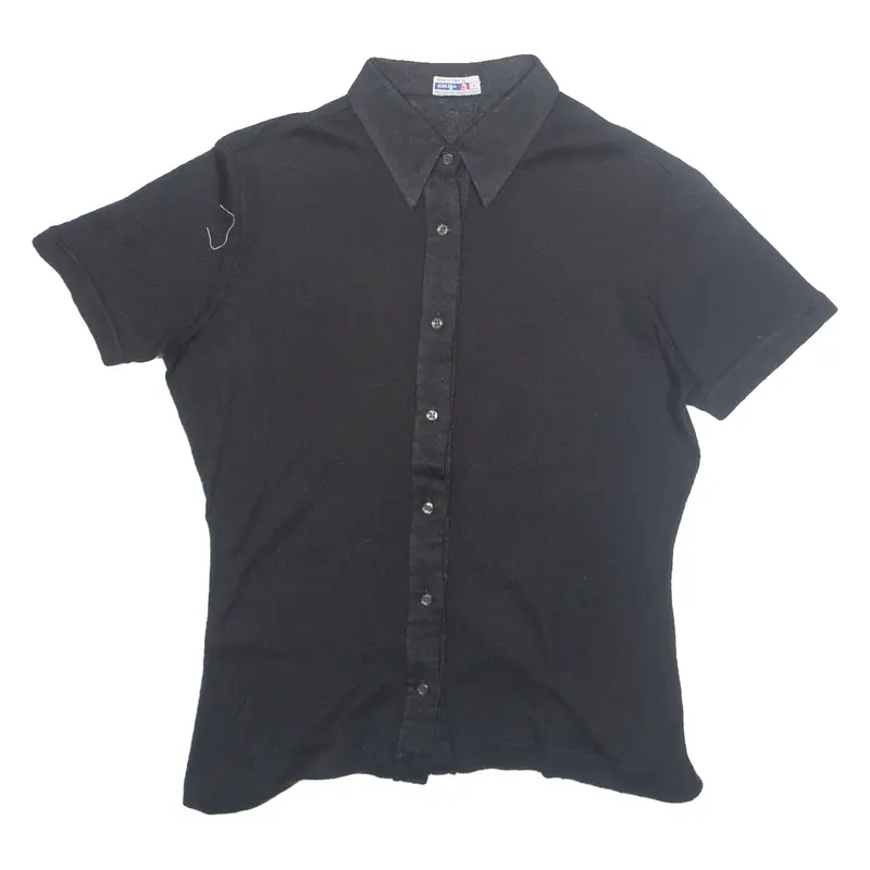 CAGI Womens Shirt Black Collared M