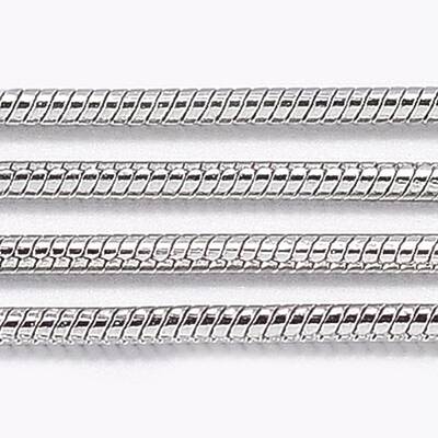 Tarnish Resistant 304 Stainless Steel Round Snake Chains