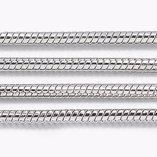 Tarnish Resistant 304 Stainless Steel Round Snake Chains