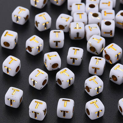 Opaque White Acrylic Beads