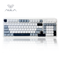 AULA S99 Wireless Gaming Keyboard Bluetooth 2.4GHz USB-C RGB Retro Creamy Color Backlit with Media Knob Number Pad for PC Mac...
