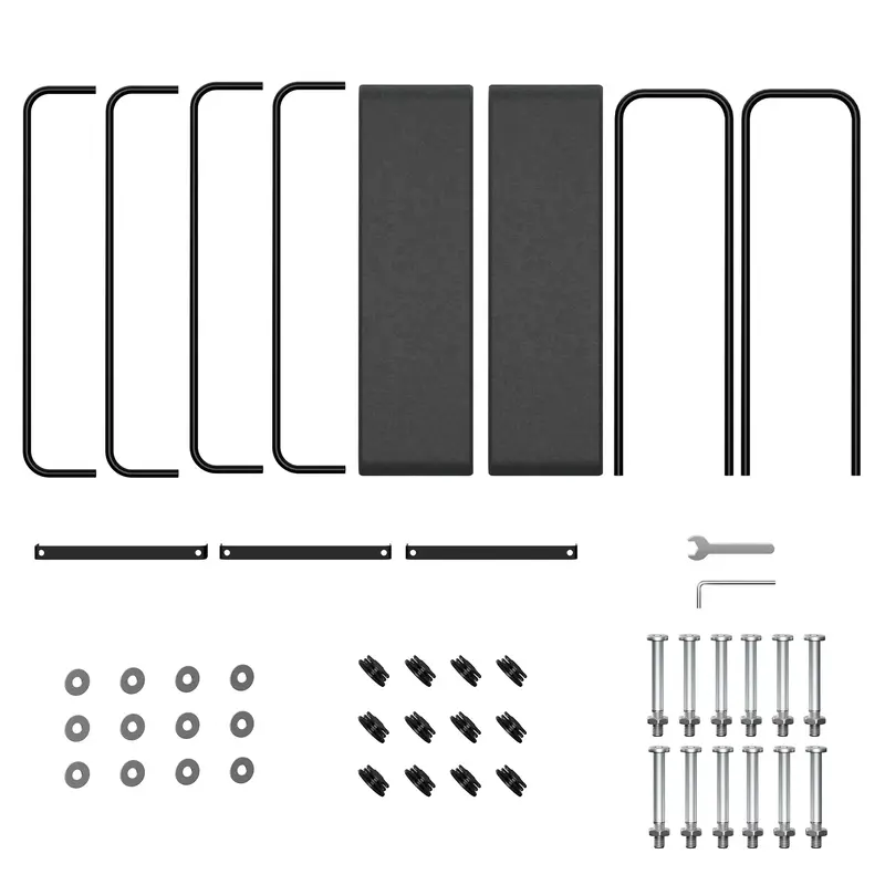 Garvee 8Ft Firewood Rack Stand Heavy Duty Tubular Steel Elevated Design with Fabric Mesh Outdoor Indoor Fireplace Wood Storag...