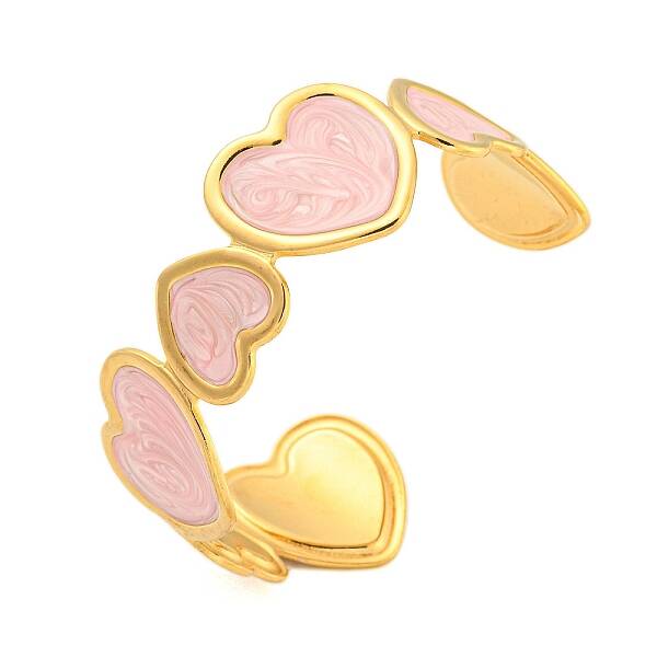 Ion Plating(IP) 304 Stainless Steel Enamel Open Cuff Bangles