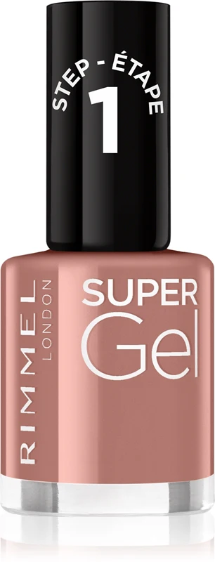 Rimmel Super gel nail polish without UV/LED lamp color 033 R&B Rose 12 ml
