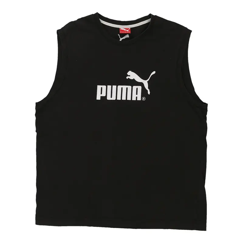 Puma Spellout Vest - XL Black Cotton