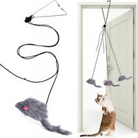 Cat Teaser Toy, 1 Count Mouse Design Hanging Door Toy, Cat Toys, Interactive Pet Toy for Indoor Cats, Valentine's Day Gift