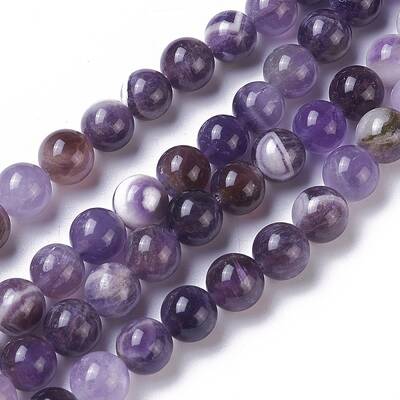 Natural Chevron Amethyst Beads Strands