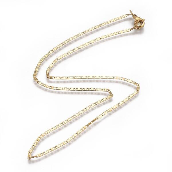 304 Stainless Steel Mariner Link Chain Necklaces