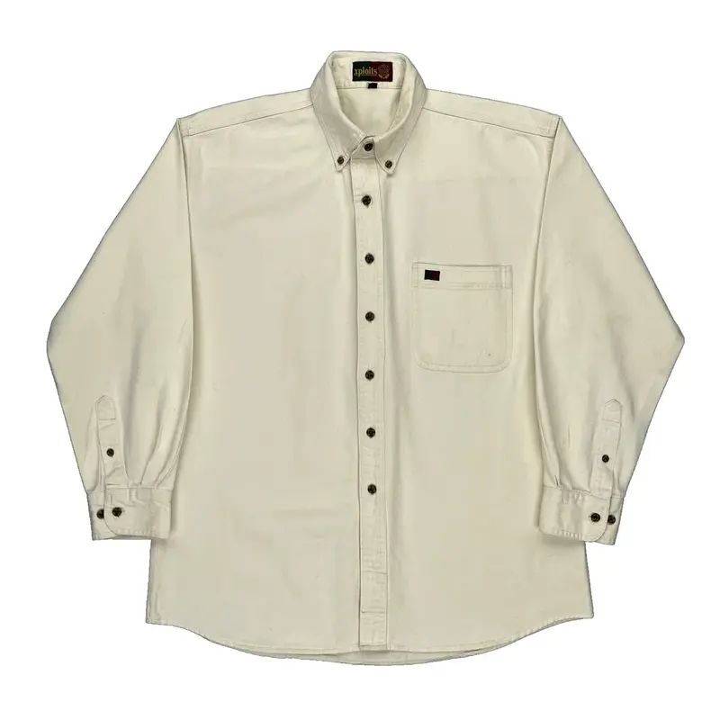 Xploits Shirt - Medium Cream Cotton